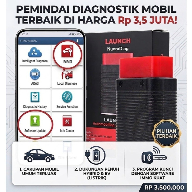 Scanner Mobil Universal Launch Xpro5