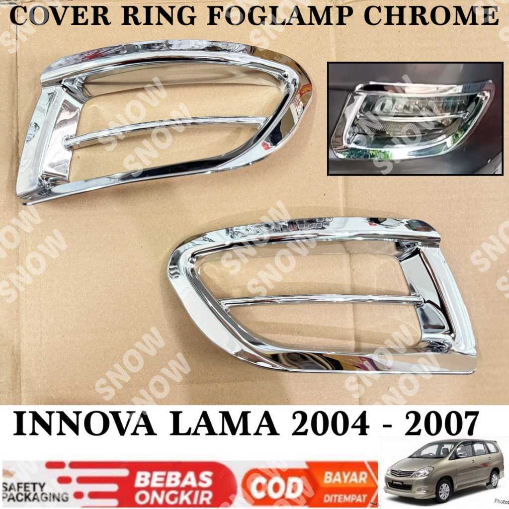 Foglamp Cover Ring Fog Lamp Innova Lama Old 2004 2007 Chrome