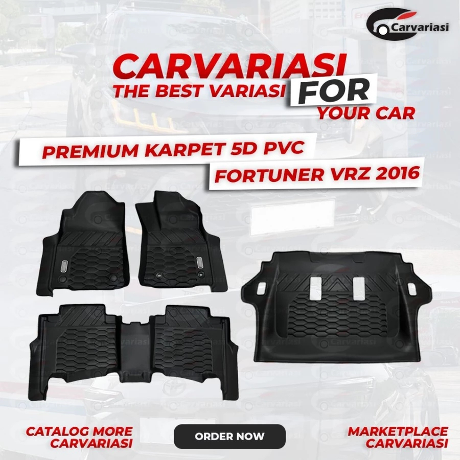 Karpet 5D PVC Carvariasi Karpet Premium Fortuner 2016 Karpet Fortuner Vrz 5D Karpet Premium 5D Fortu