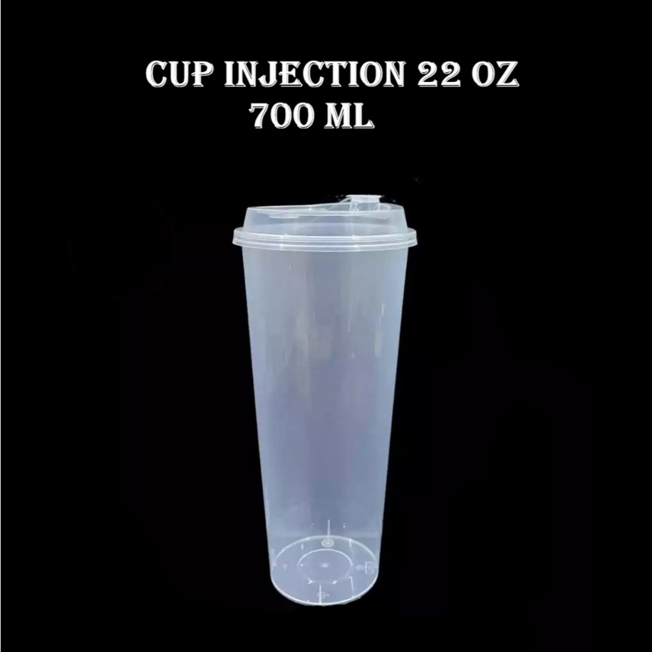 Gelas Plastik Cup PP Injection 22oz 700ml PREMIUM