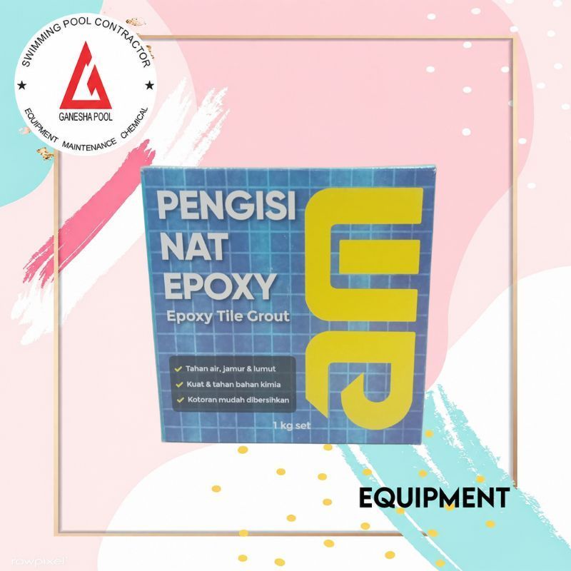 Semen Nat Keramik Warna Hitam / AM 55 Epoxy Tile Grout 3 Komponen - Nat Keramik Seumur Hidup