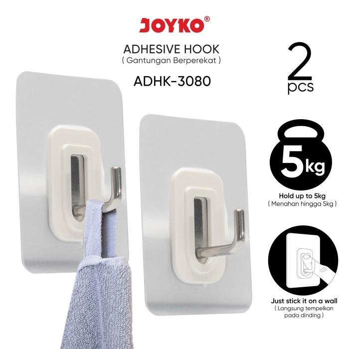 Gantungan Adhesive Hook Tempel Dinding Kait Perekat Joyko ADHK-3080 - ADHK-3080