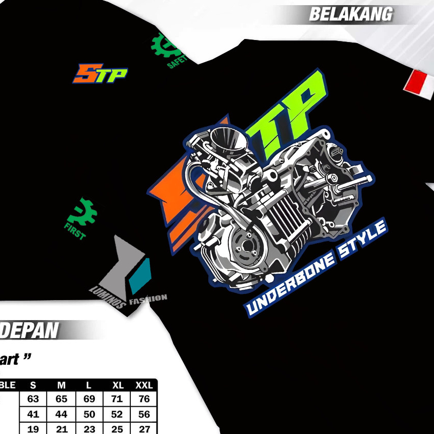 KAOS T-SHIRT MESIN 5TP - KAOS MESIN JUPITER 5TP - KAOS 5TP Kaos/Shirt Unisex