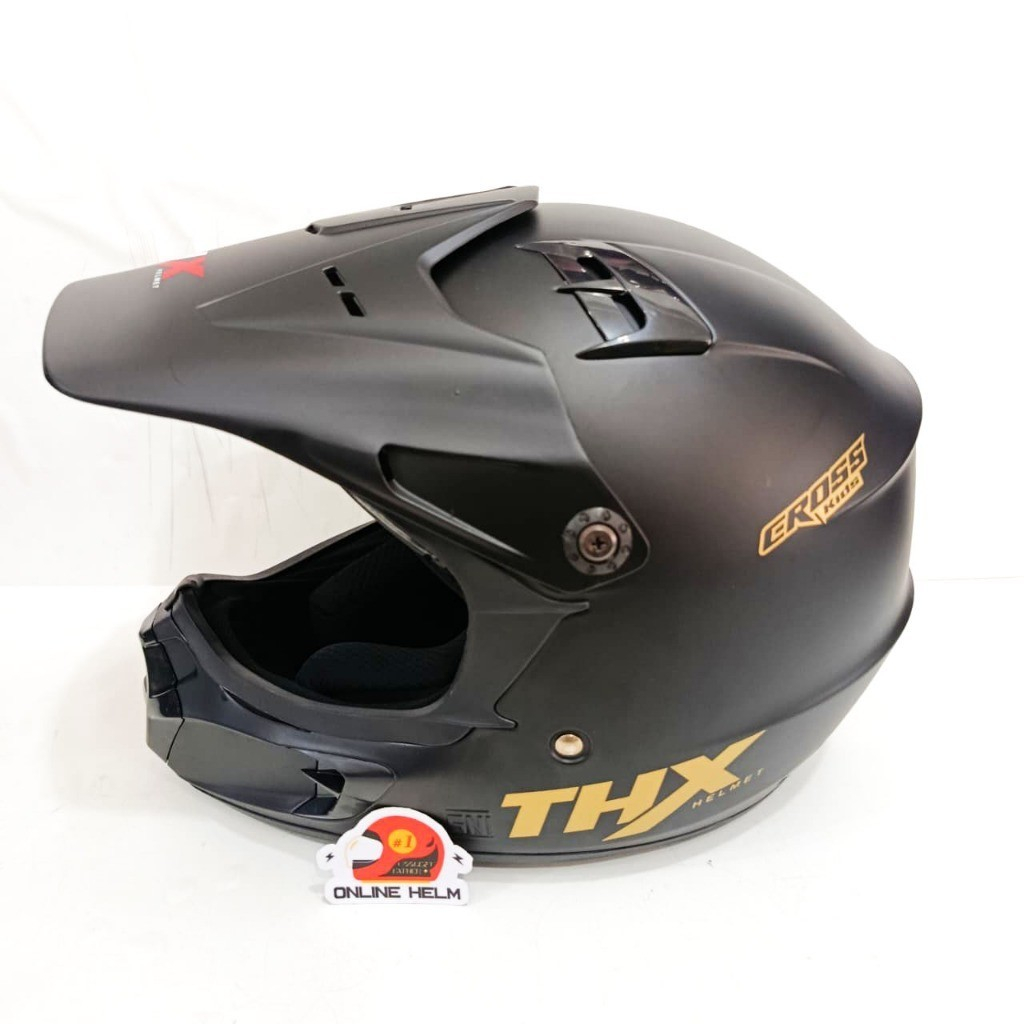 Helm THX Cross Anak Helm Cross Anak HITAM DOFF