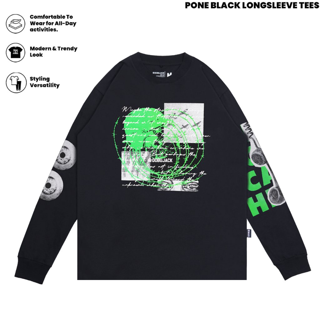 Dobujack Tshirt Pone Black Longsleeve