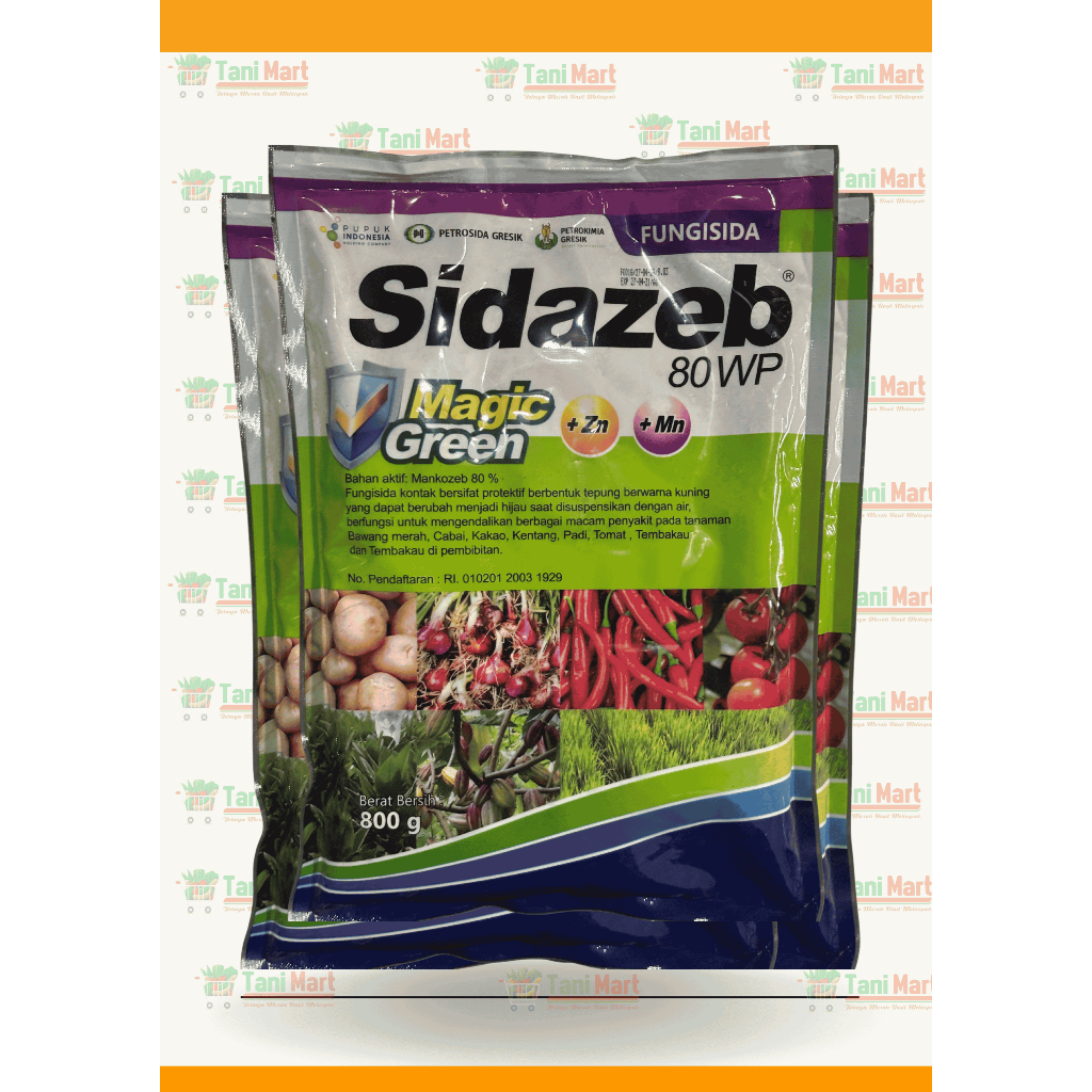 Fungisida SIDAZEB 80 WP "Magic Green" Mankozeb 80% (800 gr)