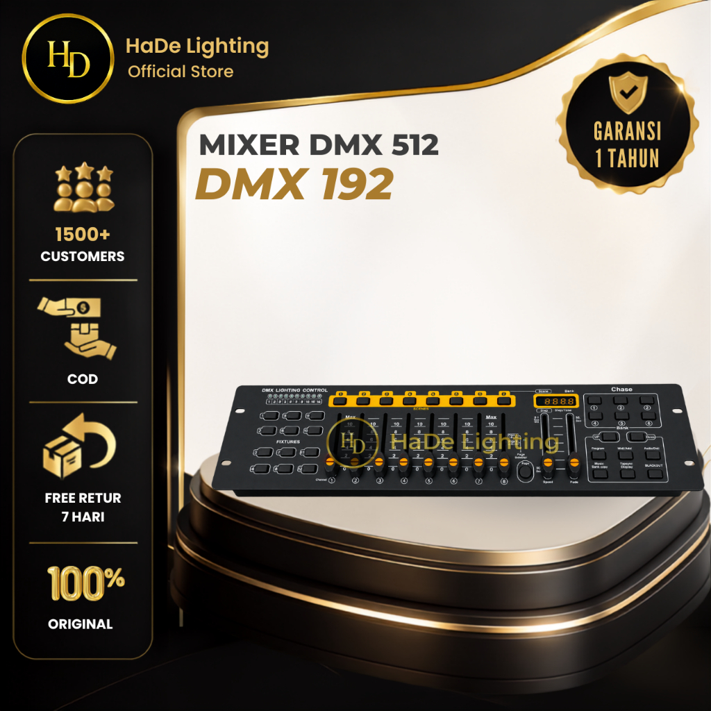Mixer Lighting Controller 192 DMX 512 - Mixer Lampu Lighting Parled Beam 192