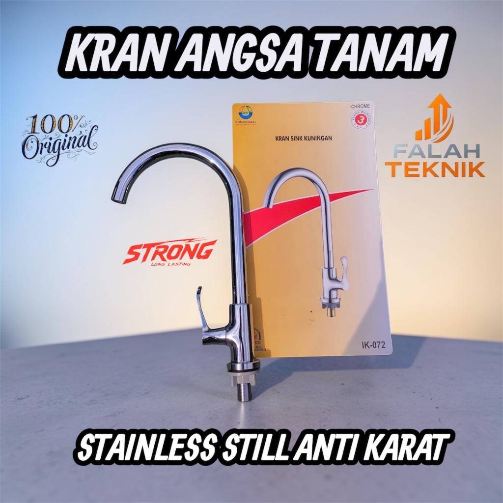 KRAN SINK WASTAFEL KUNINGAN KRAN AIR CUCI PIRING IGM IK-072
