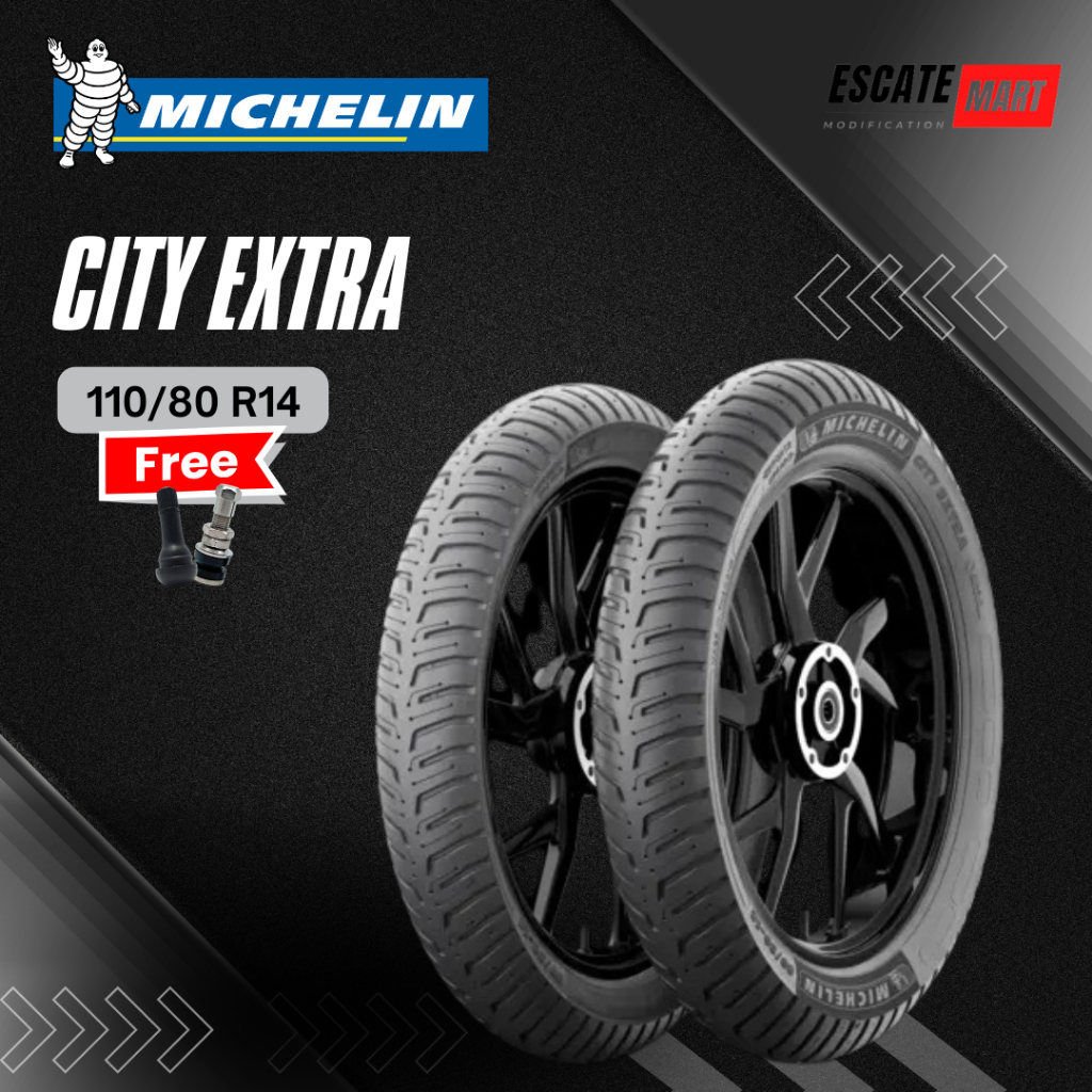 Michelin City Extra 110/80-14 Tubeless - Ban Motor Michelin City Extra 110/80 Ring 14 Tubeless
