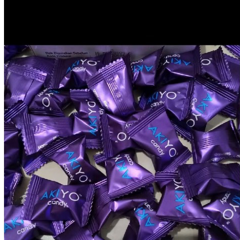 AKIYO candy permen ungu rasa kopi