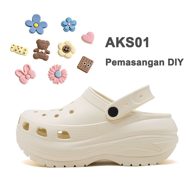 Sandal Wanita/Sandal Anti-Selip Berkaki Tebal/6.5CM Sandal Wanita Mode Web Red Wanita Berkaki Tebal
