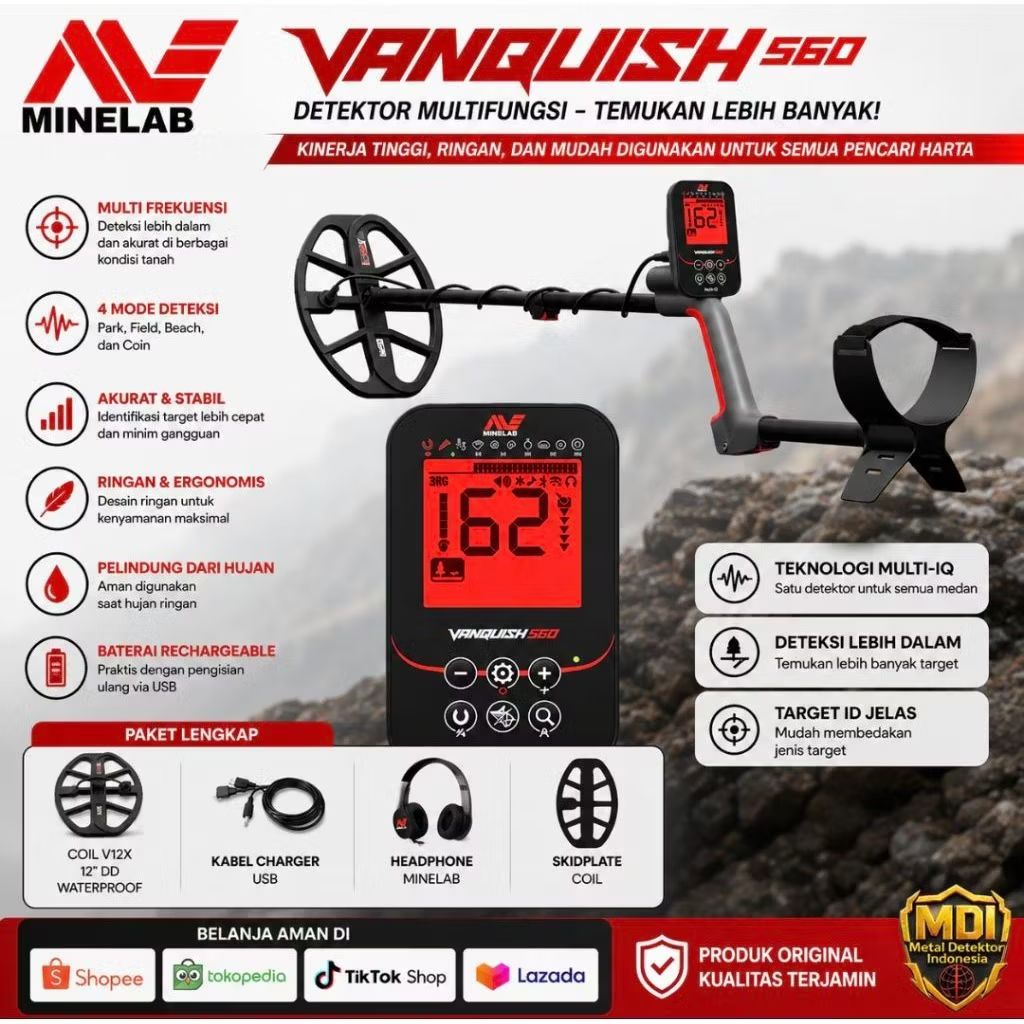 Vanquish 560 Metal Detector Minelab