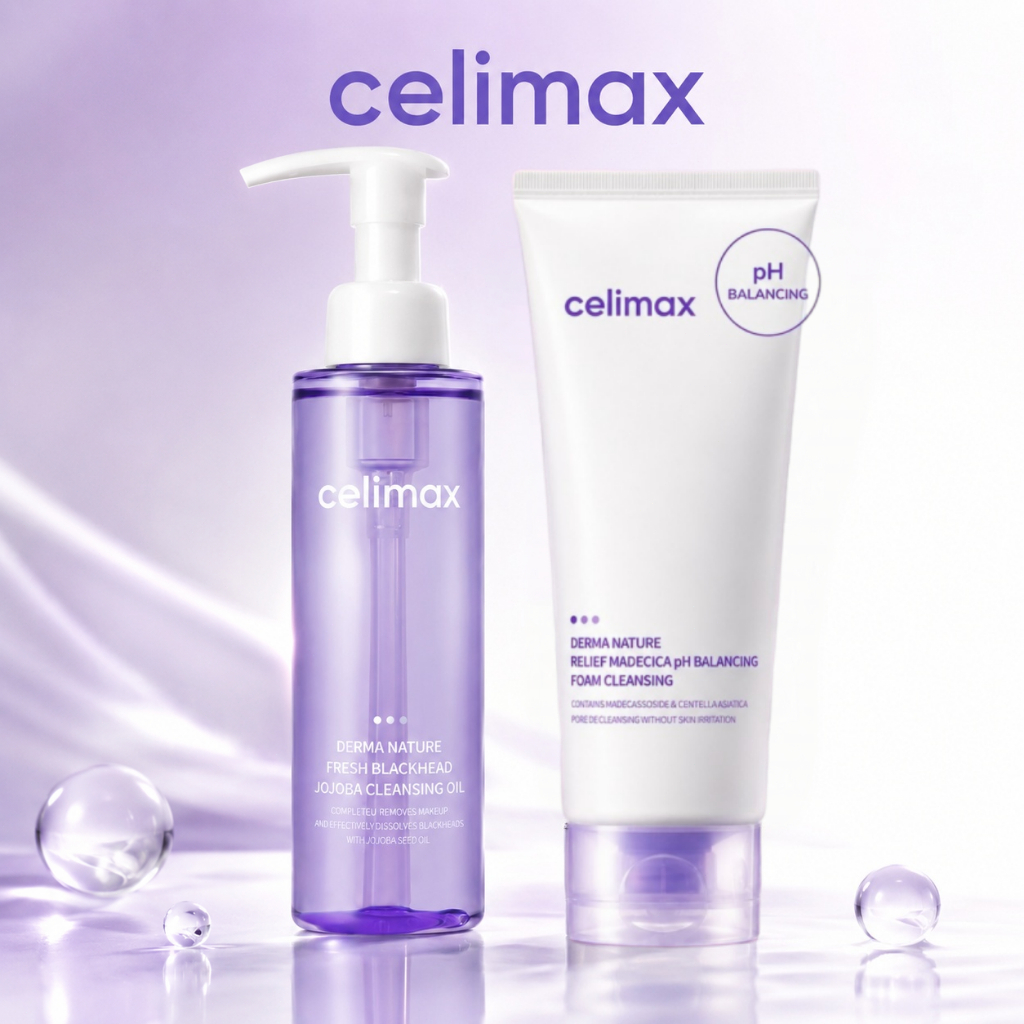 Celimax Derma Nature Fresh Blackhead Jojoba Cleansing Oil 150ml / Celimax Derma Nature Relief Madeci