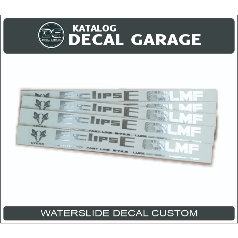 Sticker Decal Water Slide Lycan eclipse - Custom - Joran - Pancing - Tegek | Tahan Air, Mudah Dipasa