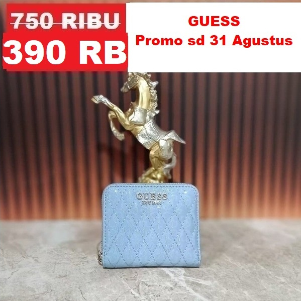 GUESS Dompet Wanita BETULA SLG SMALL ZIP AROUND Wallet ORIGINAL