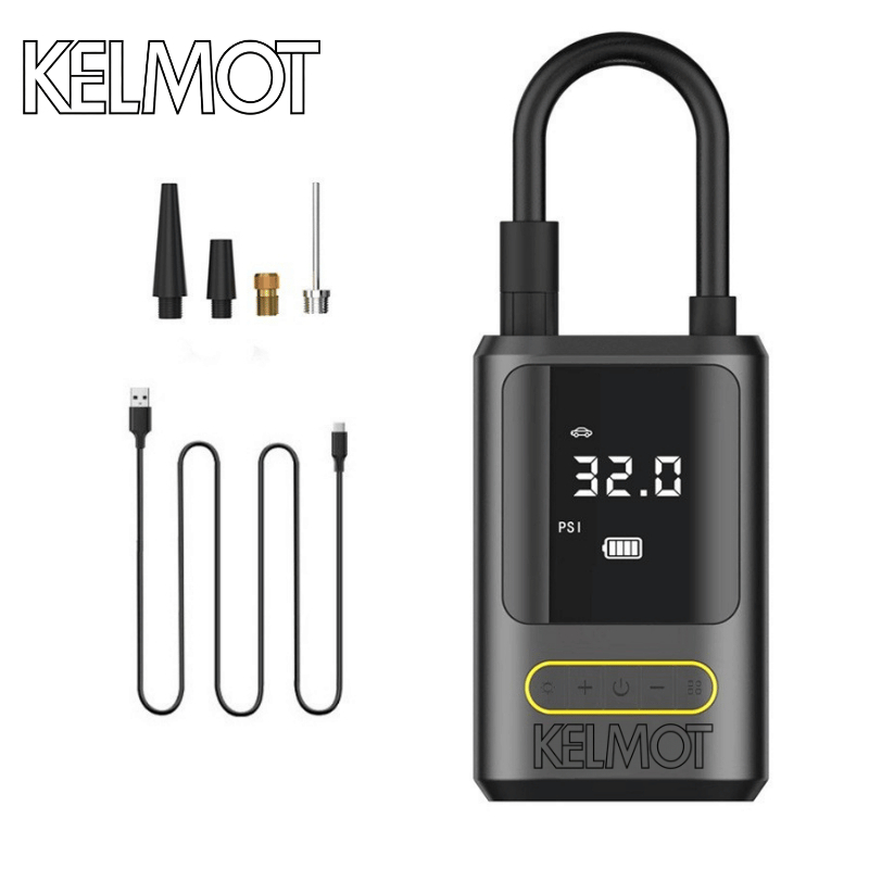 KELMOT Pompa Ban Listrik Mini Portabel Digital