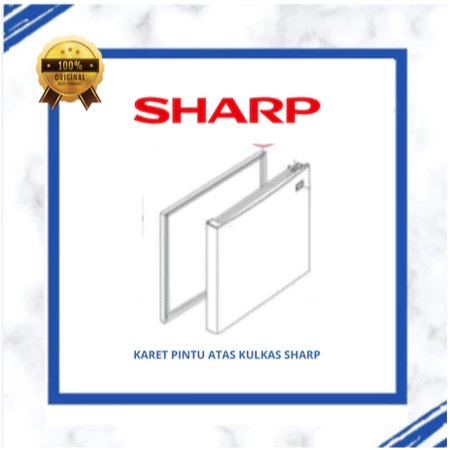 KARET PINTU ATAS KULKAS SHARP SJ-P851NLV ORIGINAL FPACGA602CBKZ