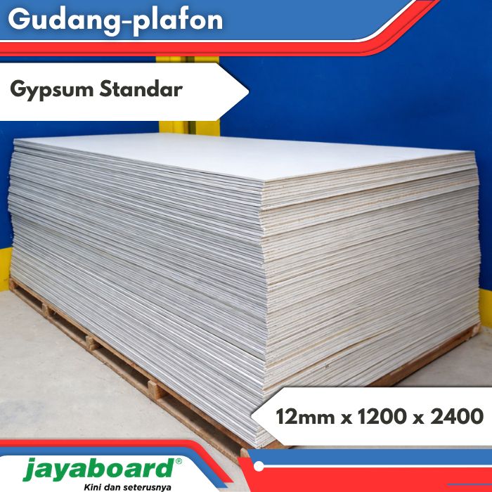 GYPSUM JAYABOARD 12mm 1200x2400 / PLAFON / GIPSUM / GYPSUM / JAYABOARD