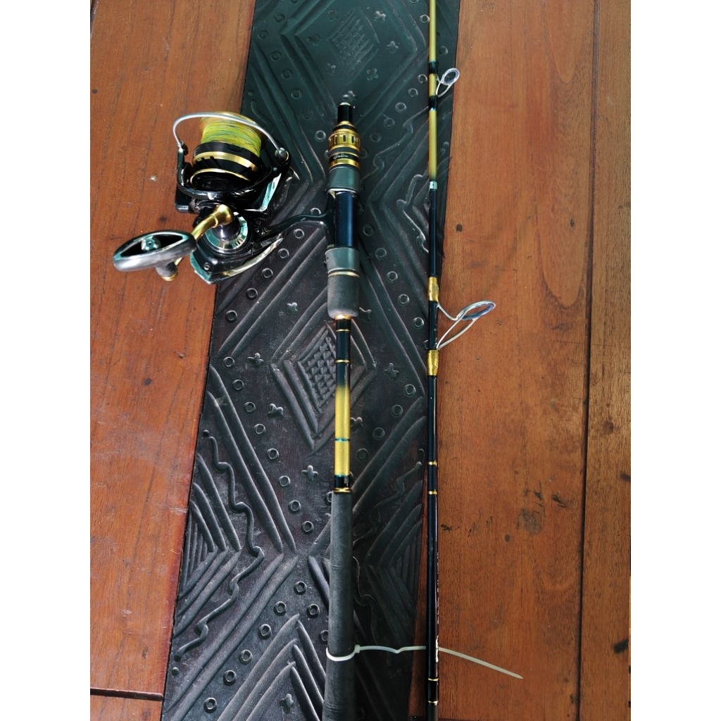 Dijual set taclke mancing rod RELIX GINDARA pe2,5 Untuk Jigging satu set dengan rell DAIWA REVROSS S