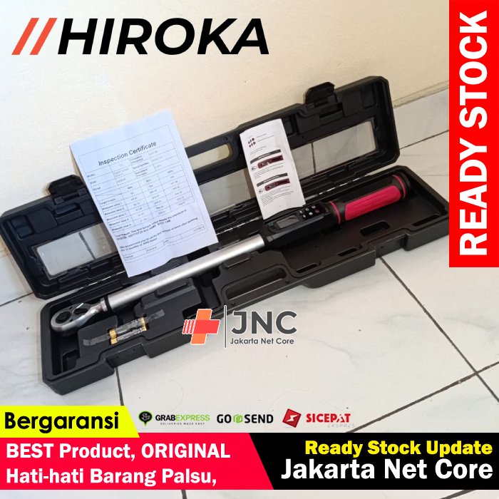 Kunci Torsi Digital Hiroka 340 Nm Torque Wrench Momen Power Max 340Nm