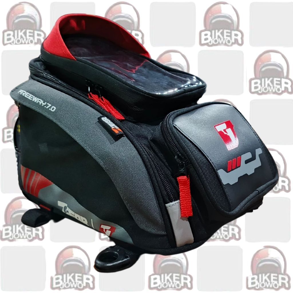 7Gear Freeway Tankbag Magnet With Raincover Waterproof Tas Motor Tangki Touring Official