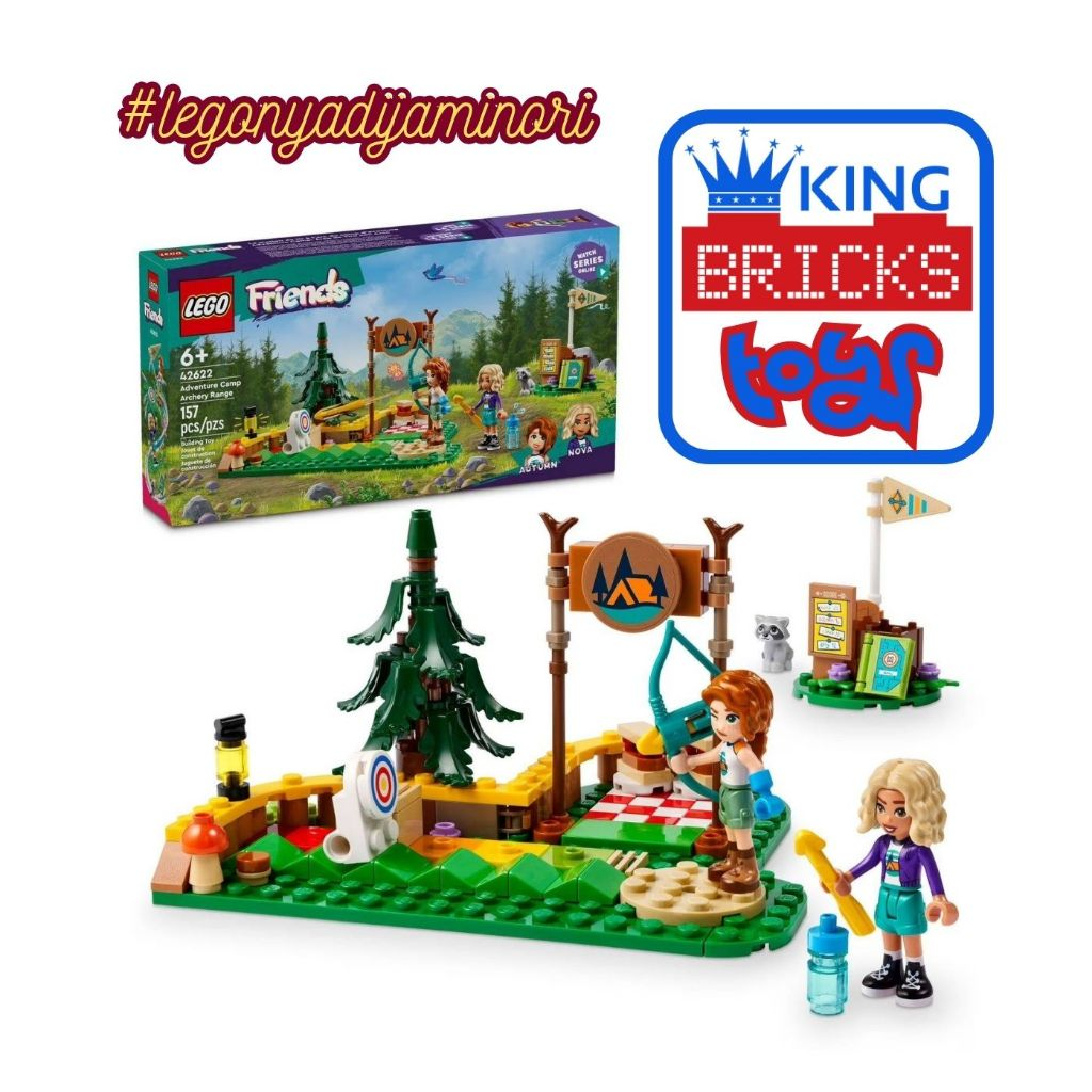Mainan Anak LEGO 42622 Adventure Camp Archery Range - FRIENDS LEGO Original Mainan Perempuan Cewek M