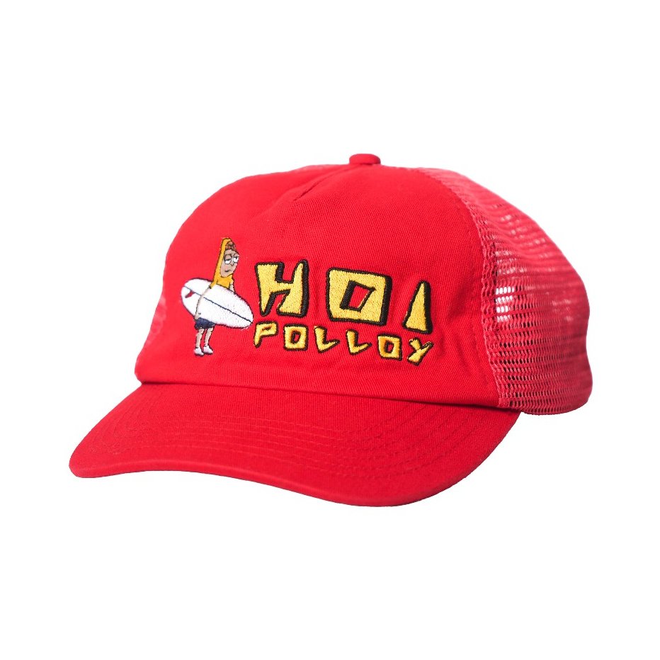 Hoi Polloy - Trucker Topi - Surf Trucker Dad Hat (Red)