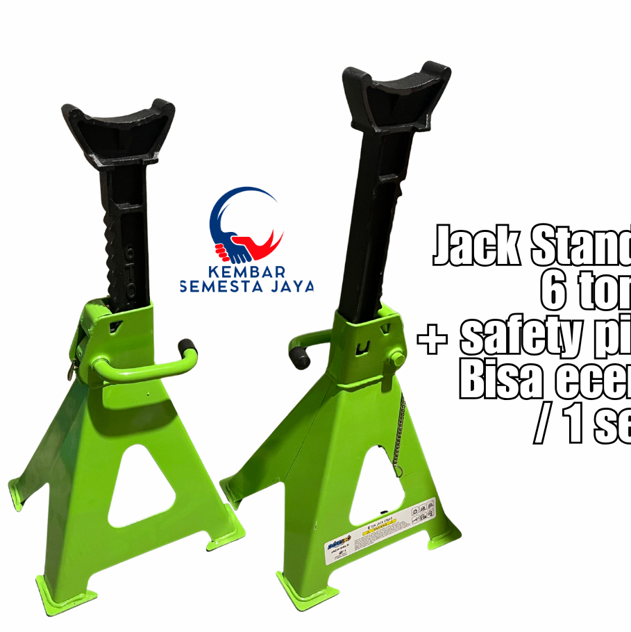 DOZIRO Jack Stand 6 Ton Heavy Duty + SAFETY PIN Dongkrak Penyangga Mobil Fuso Canter L300 Kendaraan 