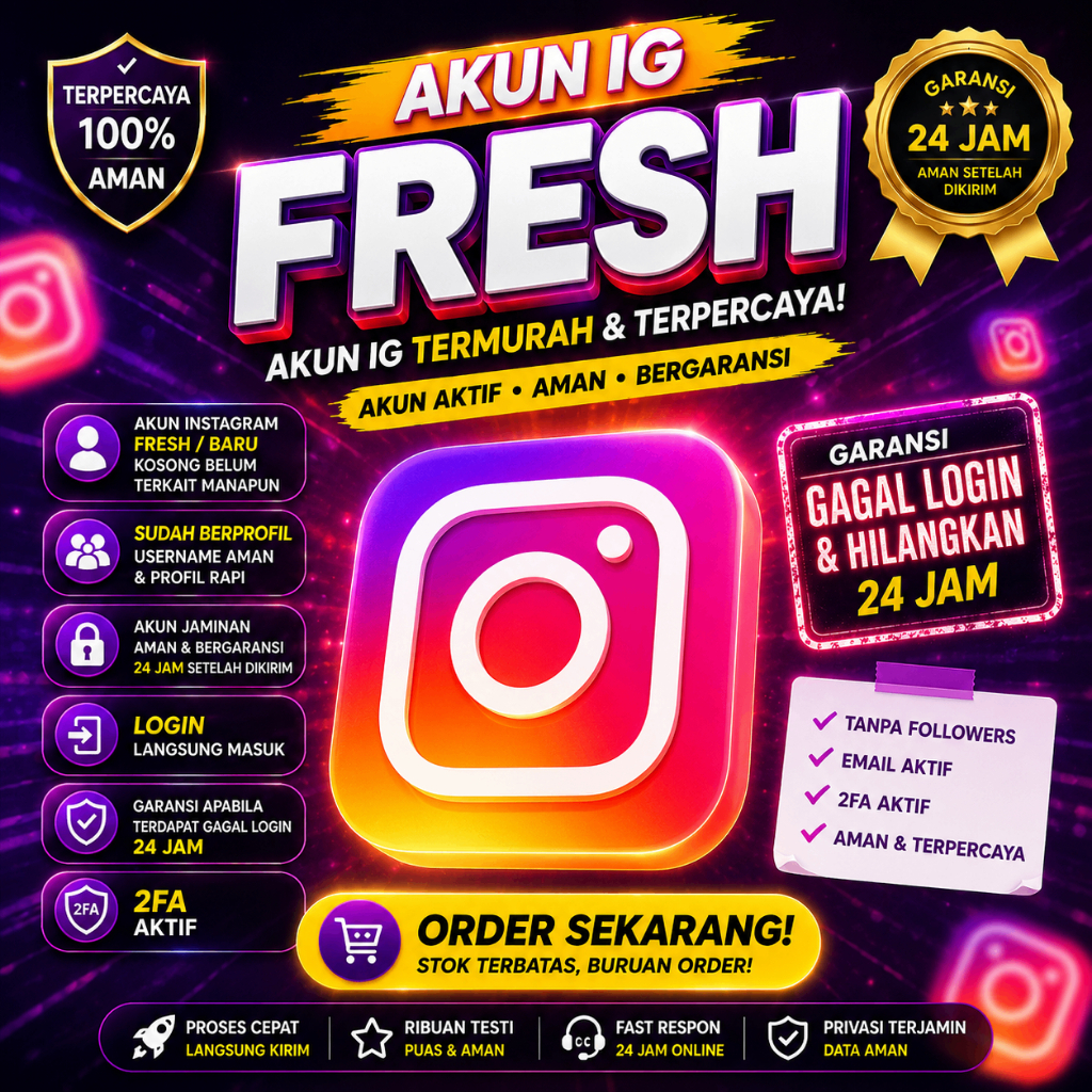 Jual Akun IG Fresh Akun Ig Termurah dan Terpercaya Akun ig Aktif Akun ig murah akun instagram
