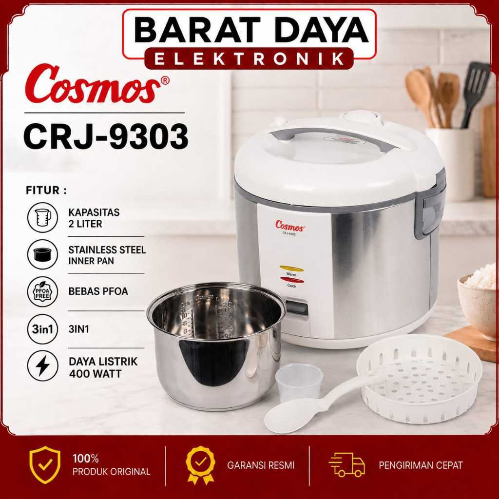 Cosmos Magic Com CRJ9303 – Magic Com 2 Liter Stainless Steel