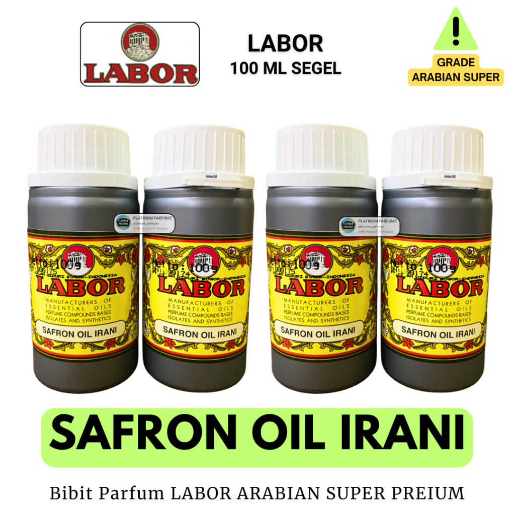 Bibit Parfum SAFRON OIL IRANI - Jafaron MERAH ( 100 ML SEGEL Berkualitas ) LABOR