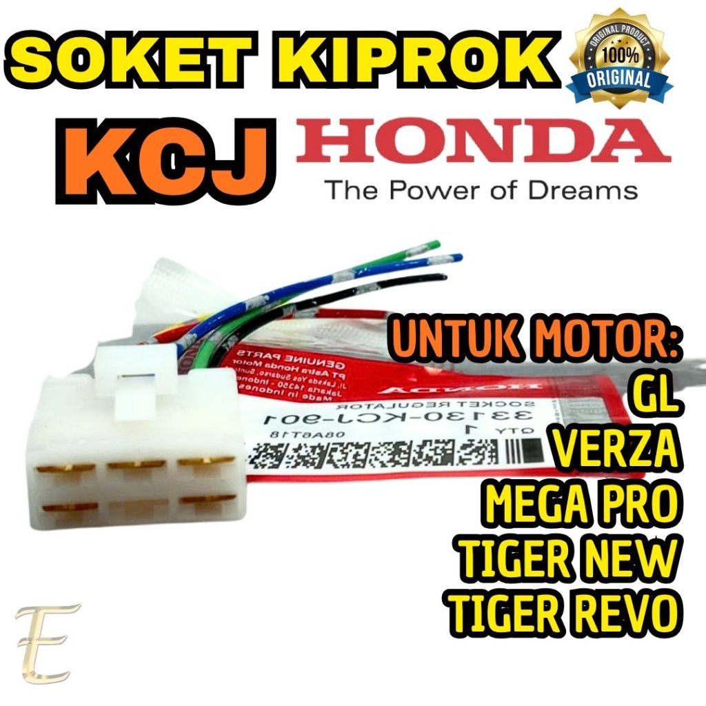SOKET KIPROK (KCJ) ORIGINAL HONDA UNTUK  TIGER NEW  TIGER REVO  MEGA PRO  VERZA  GL KUALITAS ASLI 10