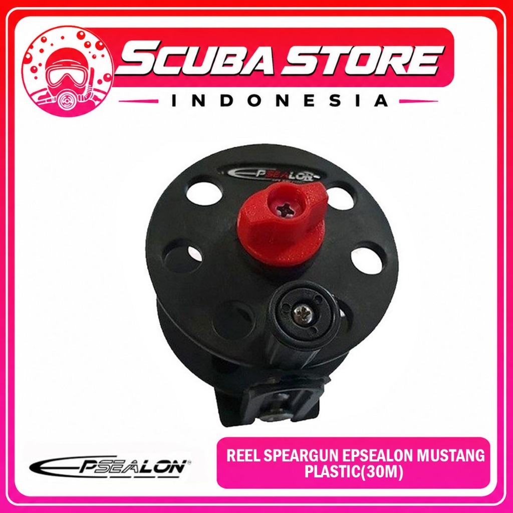 Reel Speargun 30 Meter Epsealon Mustang Plastic Spearfishing Spearo Gulungan Tali Speargun