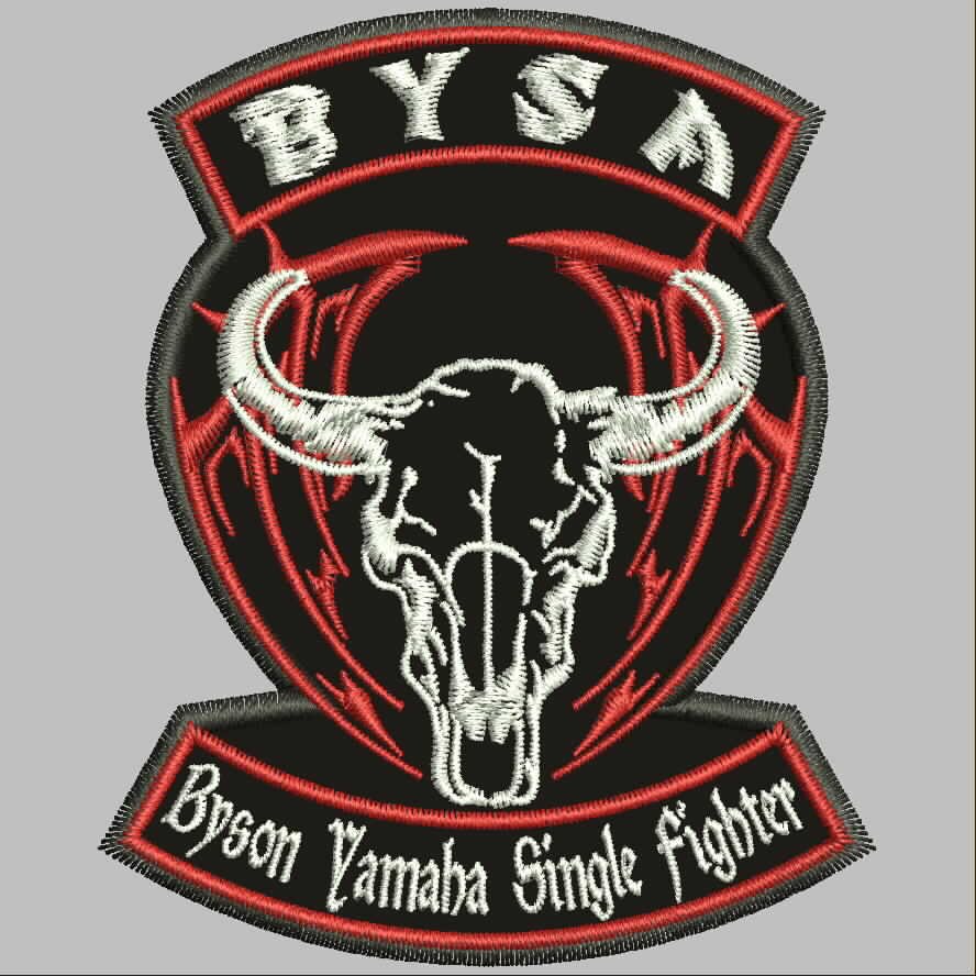 HD-210 Patch Bordir Byonic Byson Yamaha Single 7-8cm stok ready