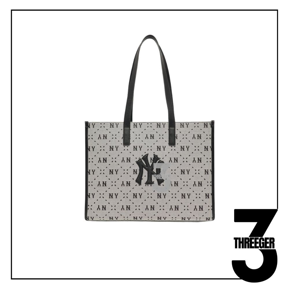 MLB NY Yankees Diamonogram Tote Bag Black Original / Tas MLB Authentic