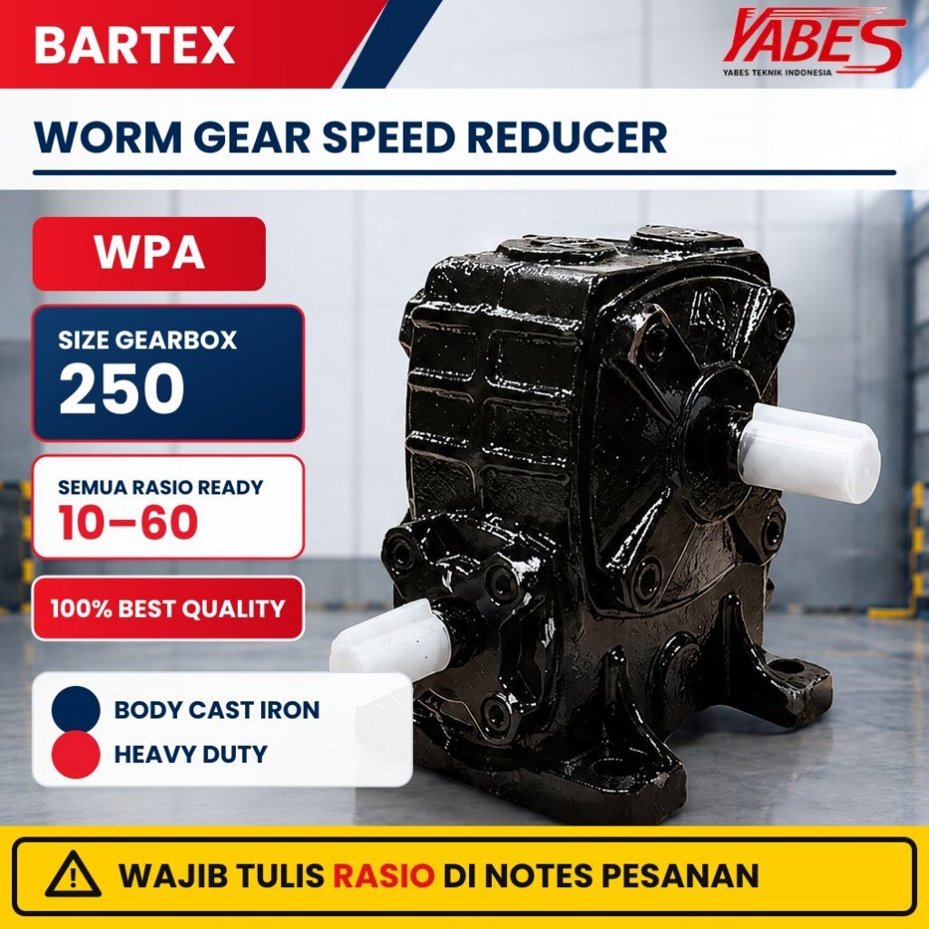BARTEX Gearbox WPA Size 250 Ratio 10-60 Worm Gear Speed Reducer