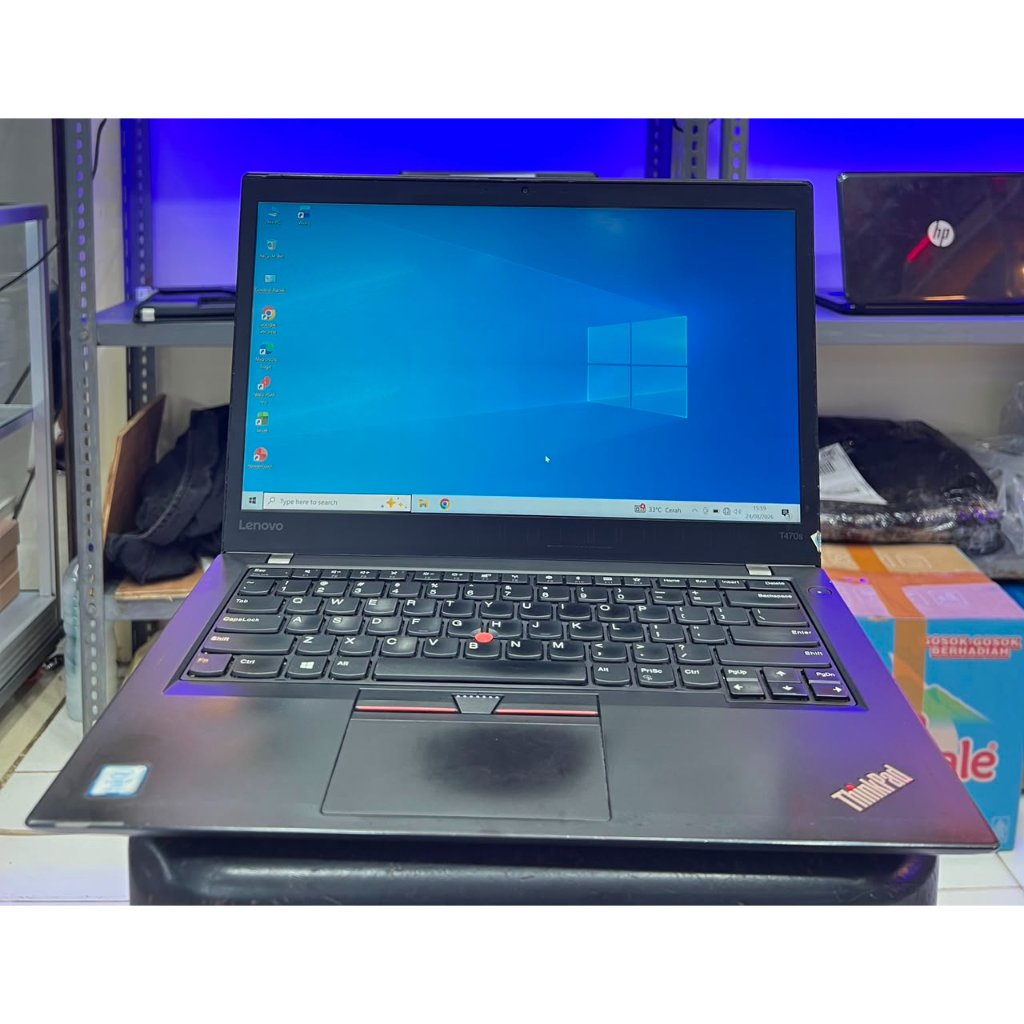 Leptop, Laptop, Second, Sekend, Bekas Lenovo Thinkpad T470S Core i7 Gen 7 RAM 8GB SSD 512GB