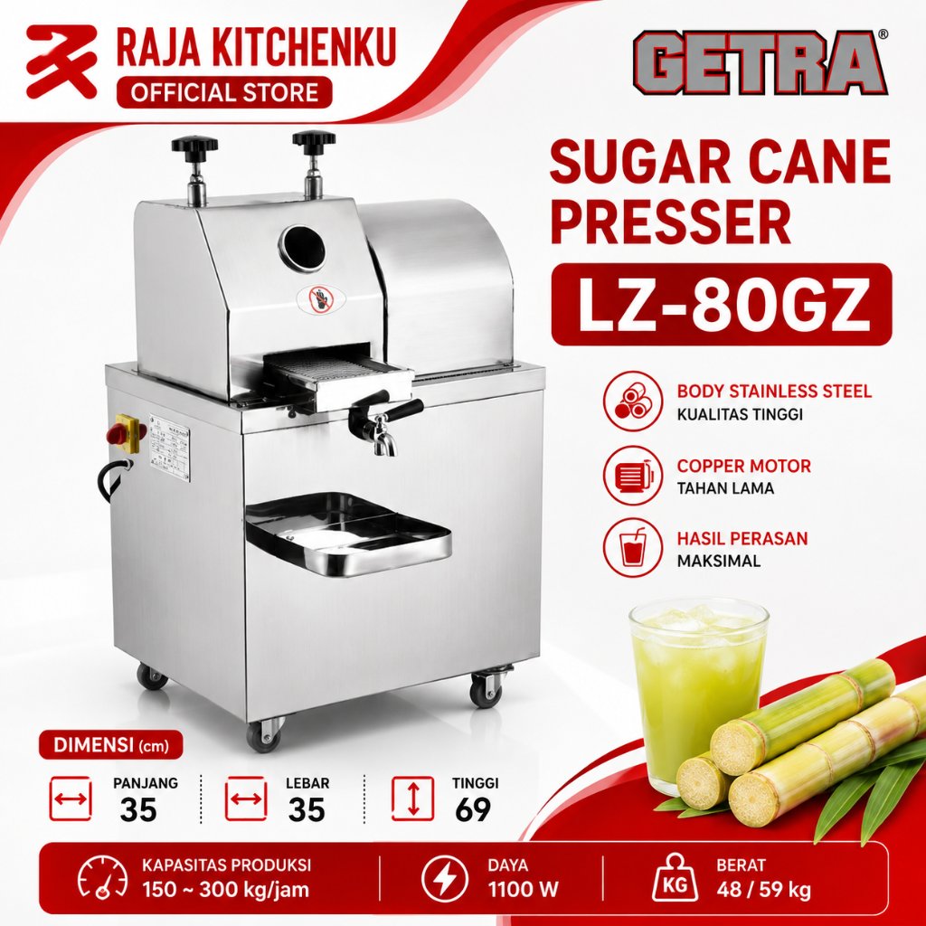 GETRA Mesin Peras Tebu - Sugar Cane Presser LZ-80GZ / LZ 80GZ / LZ 80 GZ/BERGARANSI RESMI