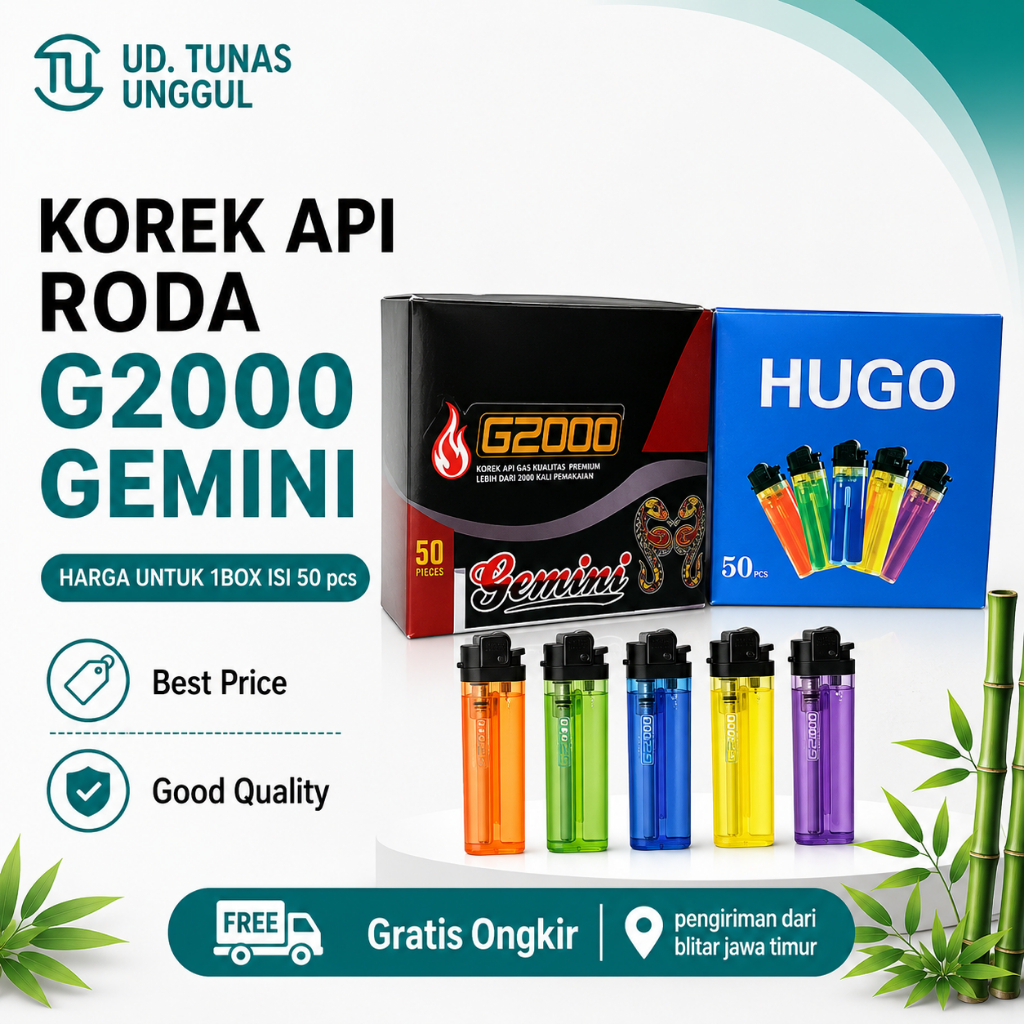 [50pcs] KOREK API RODA G2000 GEMINI