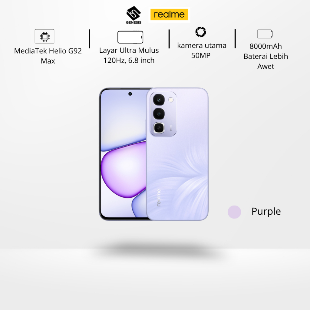 Realme c100 4g 6/128Gb 8/256Gb HP Android Original Baterai 8000mAh IP69 Tahan Air Debu Garansi Resmi