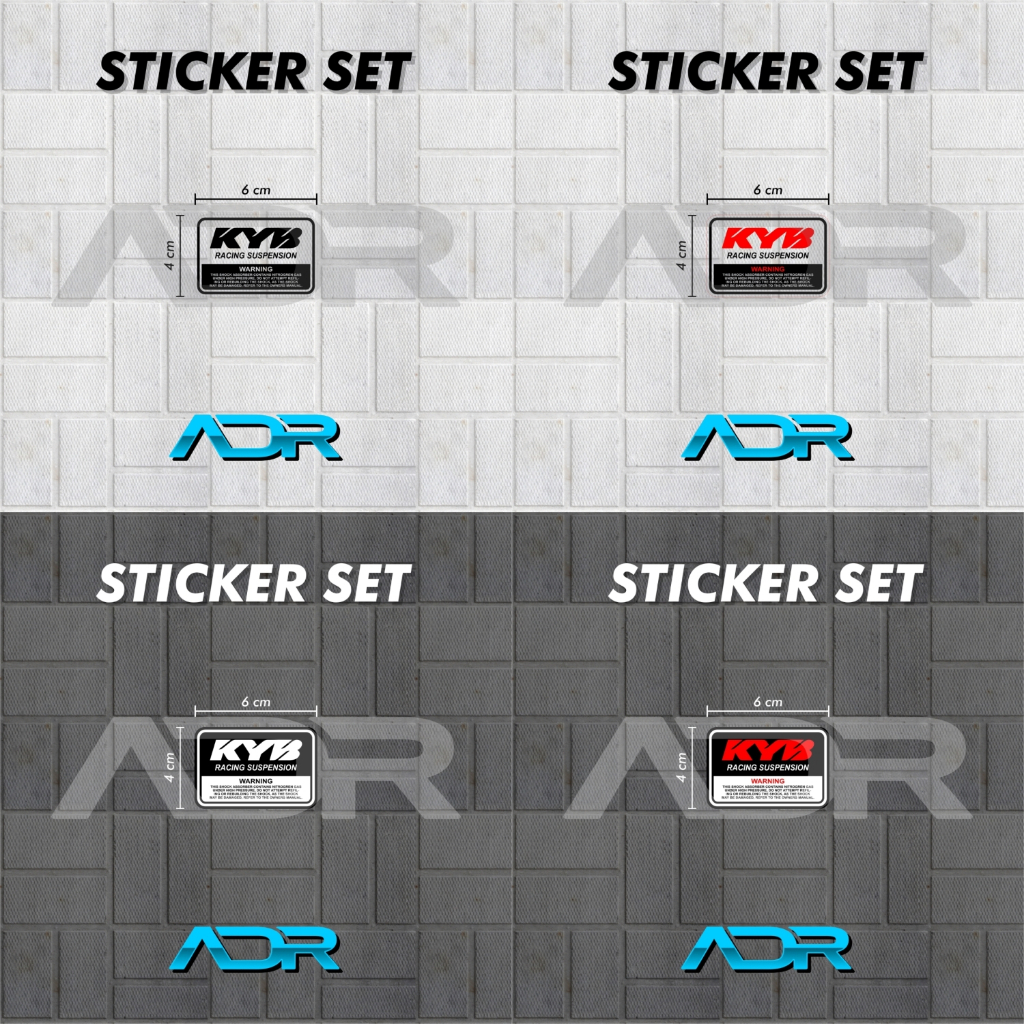 Sticker Tabung Shock Belakang KYB Xmax Nmax Aerox Lexi PCX ADV Vario Universal