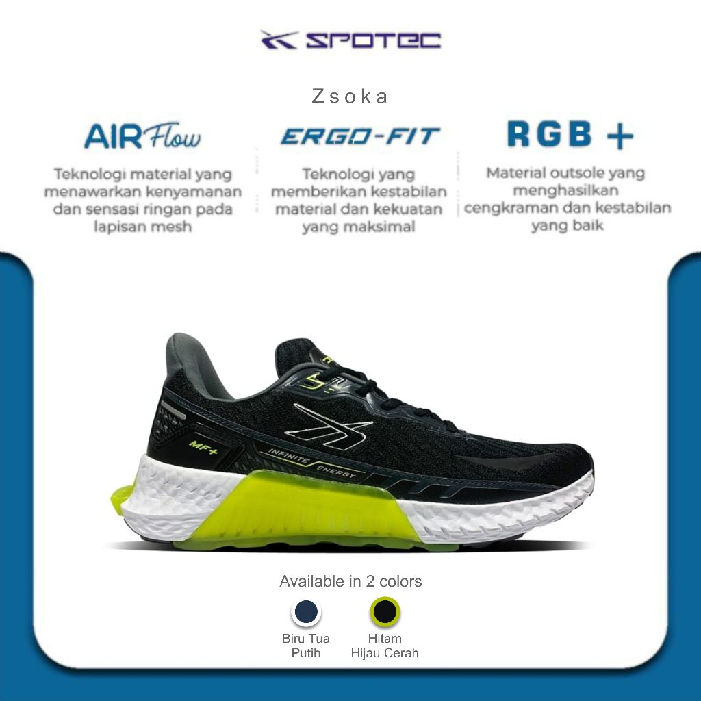 Spotec Zsoka - Sepatu Running - Pria - Wanita