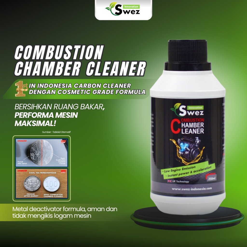 Swez Combustion Chamber Cleaner - Carbon Cleaner Mobil Bensin 100% Ampuh - Cairan Gurah Mesin Mobil