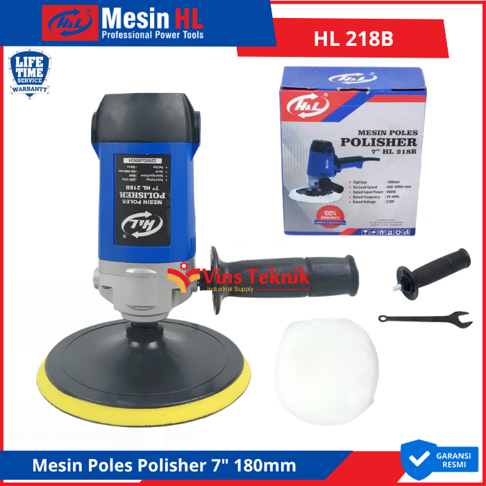 H&L HL 218B Mesin Polisher Mesin Poles 7" 180MM HL218B