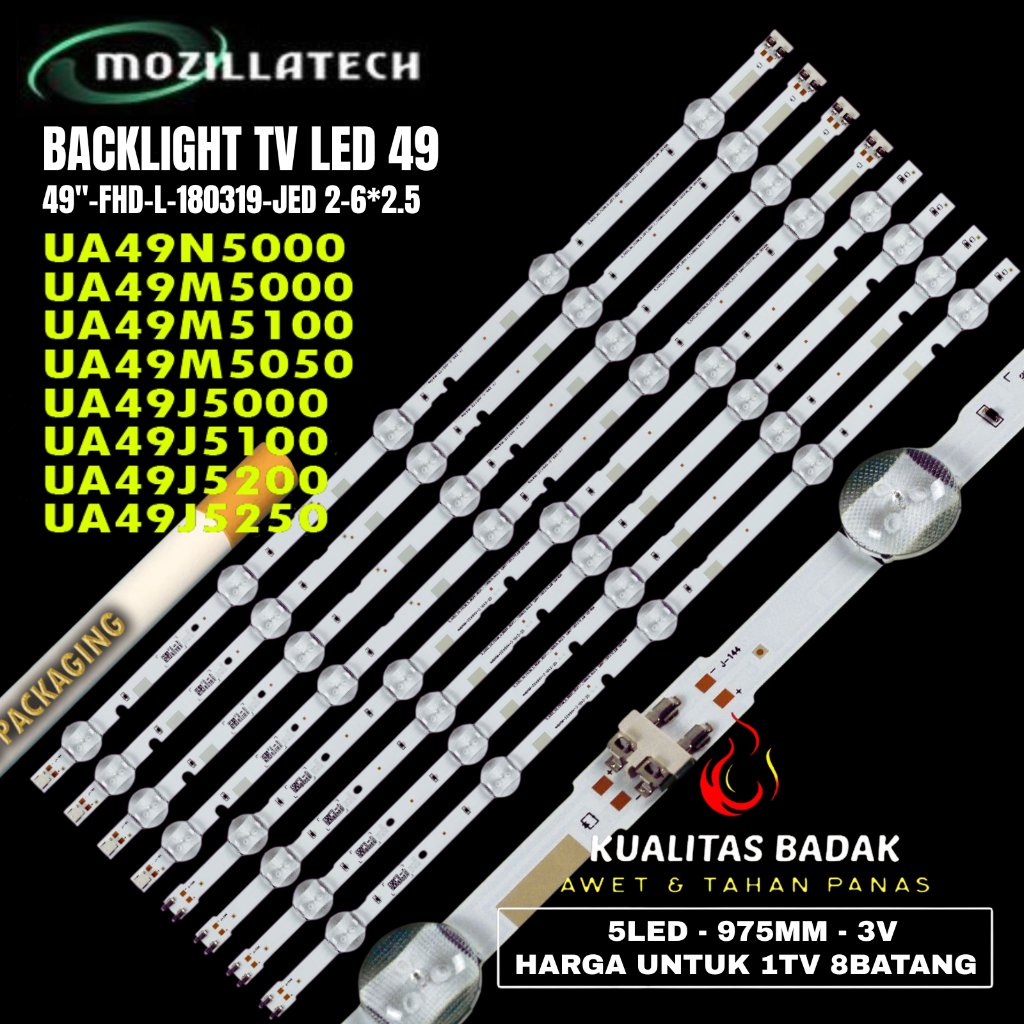 BACKLIGHT SAMSUNG UA49N5000AK UA49M5000 UA49M5100 UA49M5050 UA49J5000 49''-FHD-L-180319-JEDI 2-6*2.5