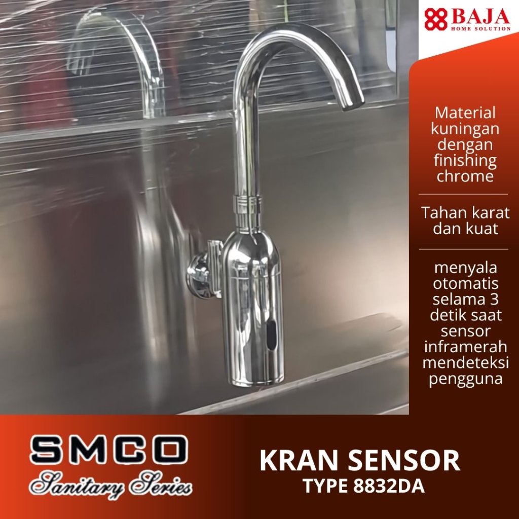 Kran Air Sensor Otomatis  SMCO 8832DA – Keran Air Otomatis, Hemat Air, Tahan Lama &  Anti Kontak