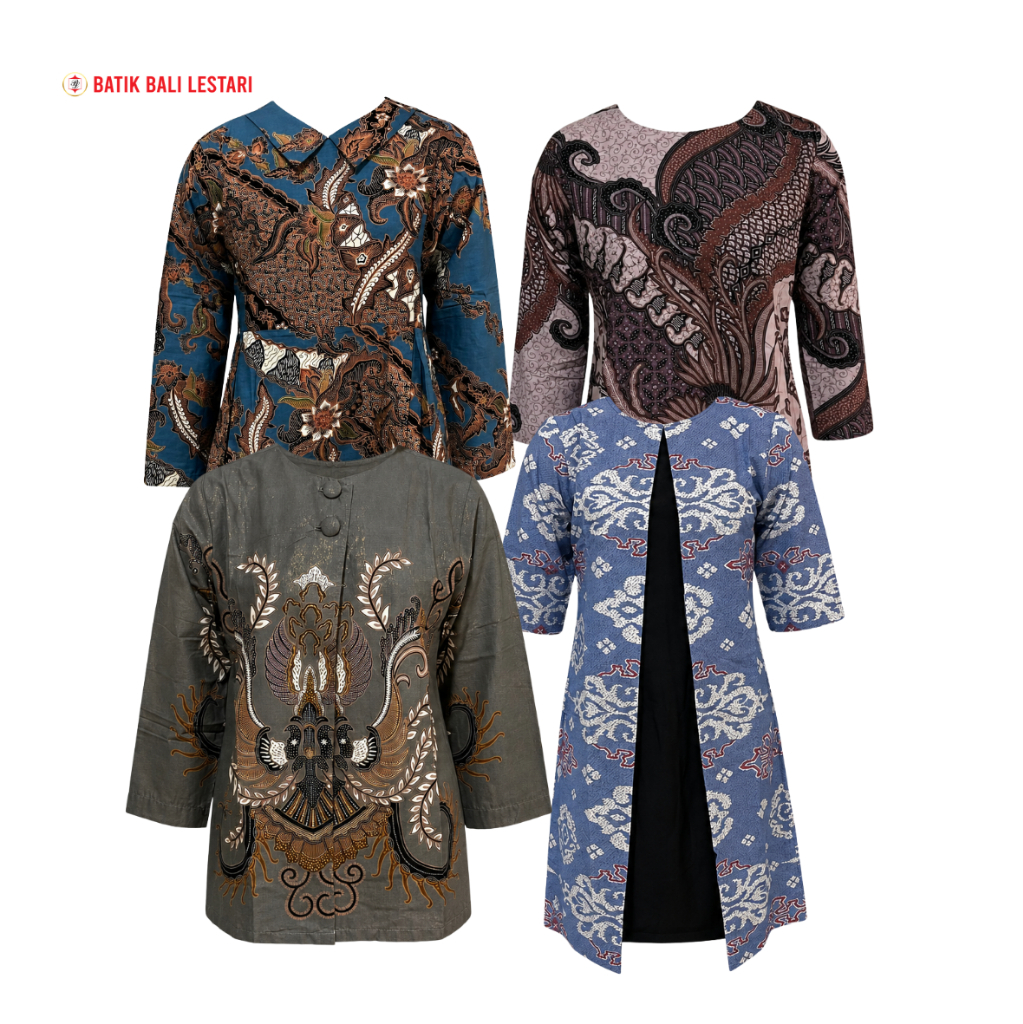 SALE  Batik Bali Lestari Atasan,Outer, Midi Dress Wanita Katun & Katun Prada