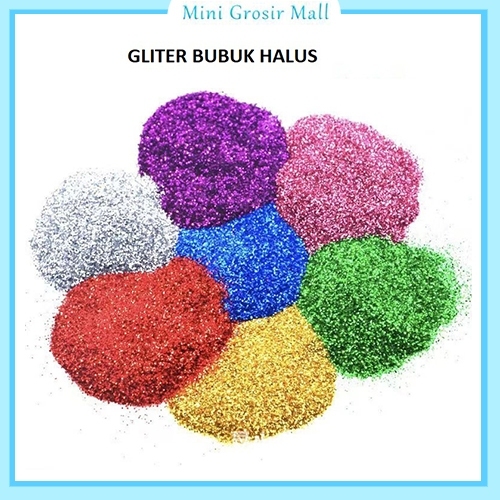 Glitter Halus 50gram Glitter Bubuk Metalik Glitter Bubuk Serbuk Glitter Halus DIY Glitter Bunga U112