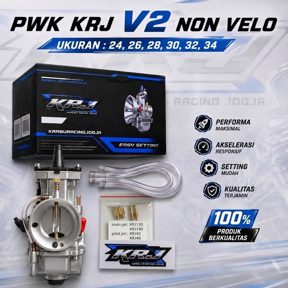 KARBURATOR PWK KRJ RACING (V2) ORIGINAL 24 26 28 30 32 34