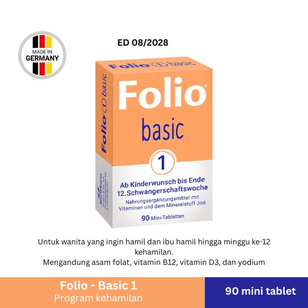 Folio Basic 1/fertil men suplemen promil wanita pria